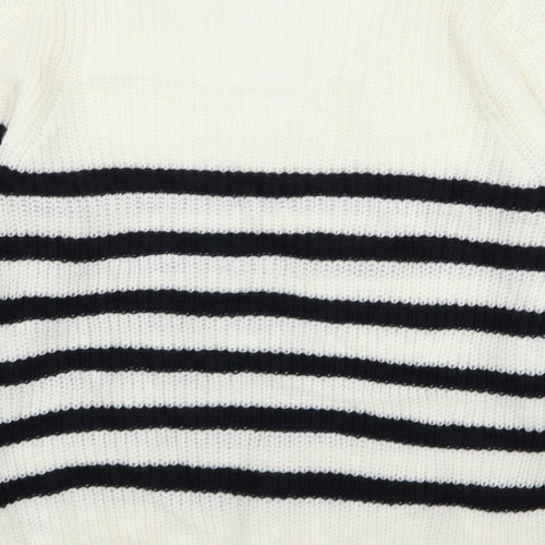 Asda George Womens Multicoloured Striped  Pullover Jumper Size 14