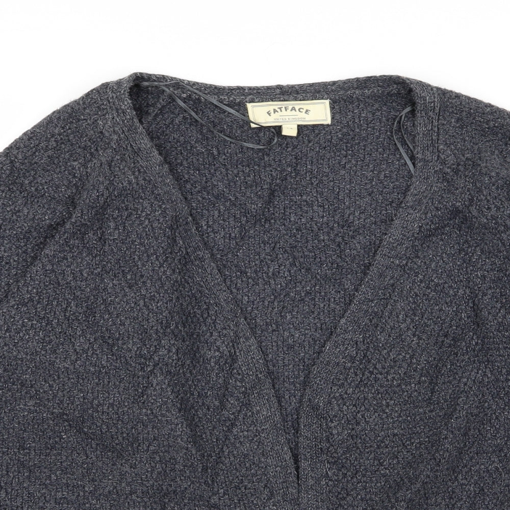 Fat Face Womens Grey   Cardigan Jumper Size 14