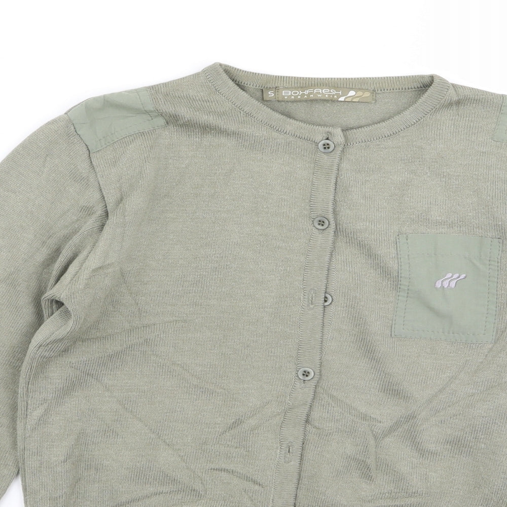 Boxfresh Womens Green   Cardigan Jumper Size S