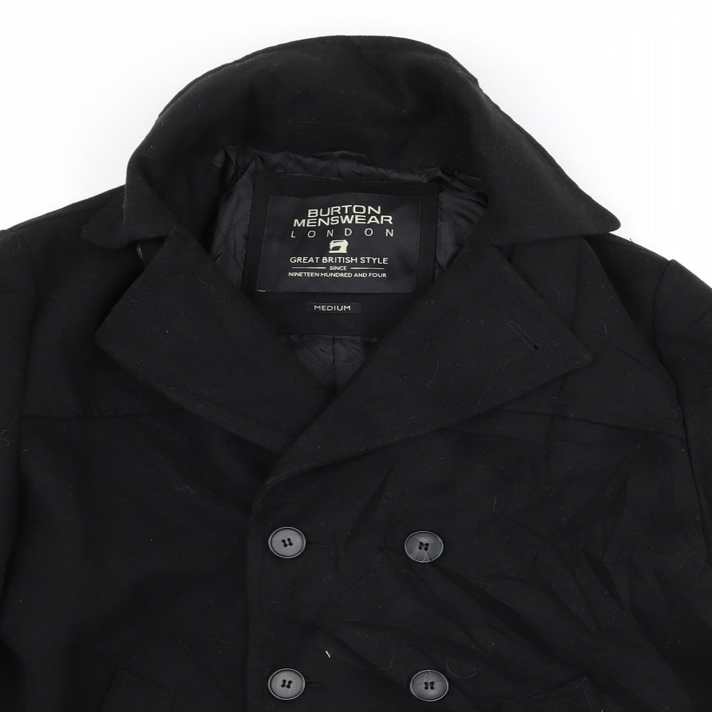 burton menswear Mens Black   Jacket Coat Size M