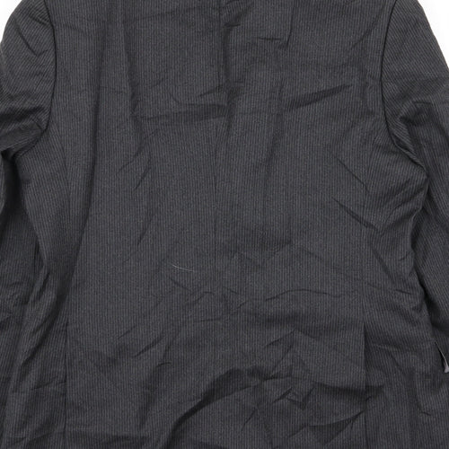 Paul Costelloe Mens Grey Striped  Jacket Blazer Size 38