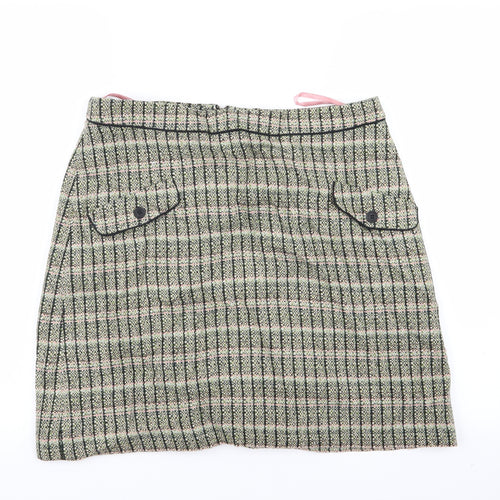 Cath Kidston Womens Multicoloured Check  Mini Skirt Size 14