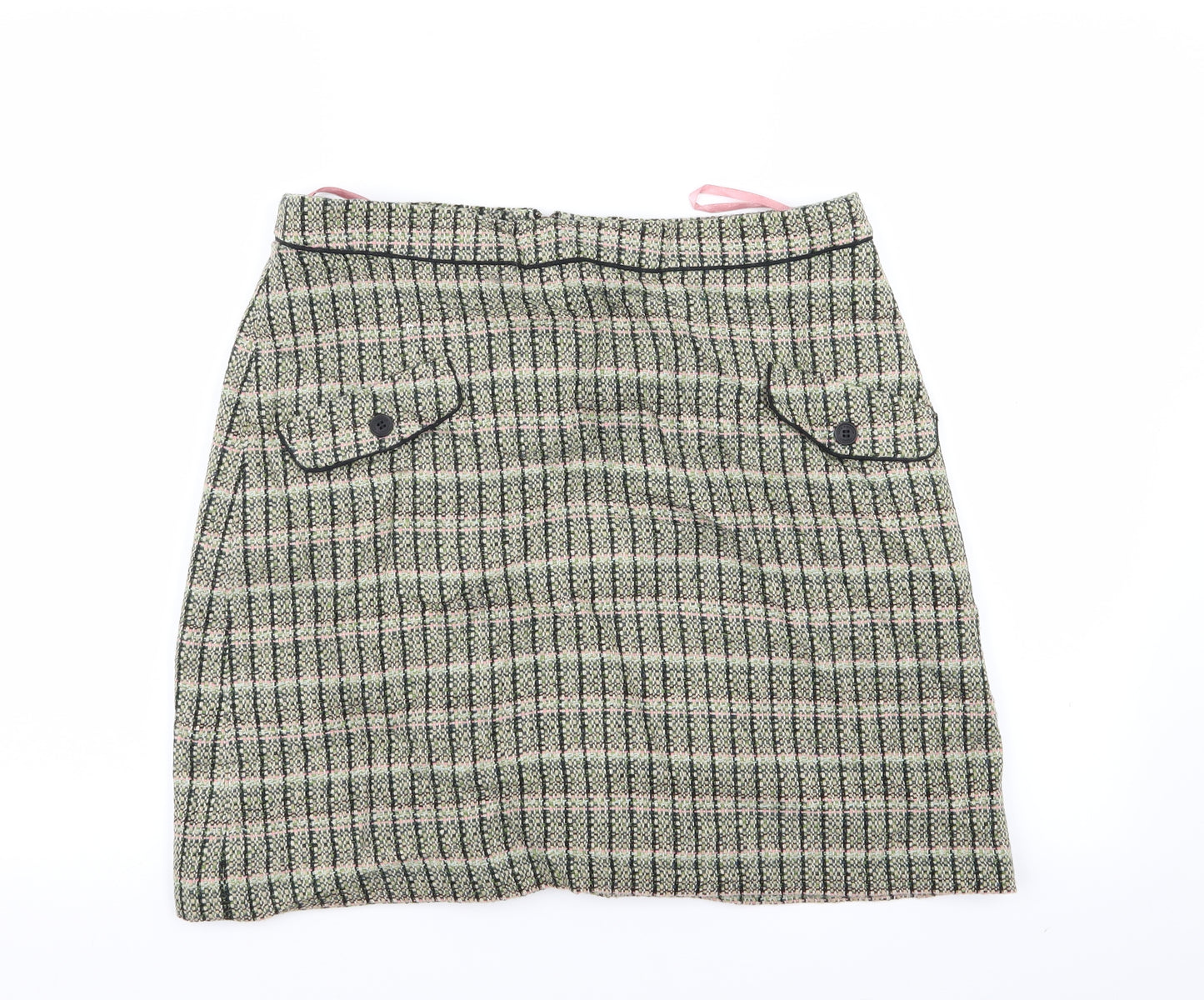 Cath Kidston Womens Multicoloured Check  Mini Skirt Size 14