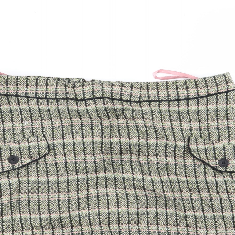 Cath Kidston Womens Multicoloured Check  Mini Skirt Size 14