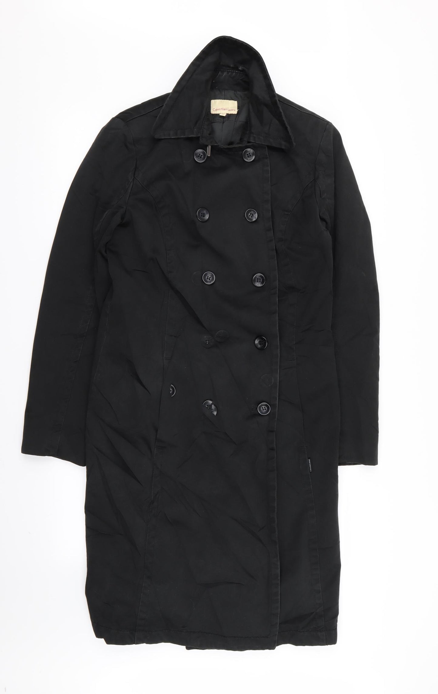 calvin klein jeans Womens Black   Overcoat Coat Size M