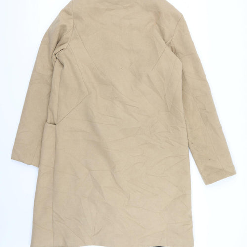 Oasis Womens Beige   Overcoat Coat Size M