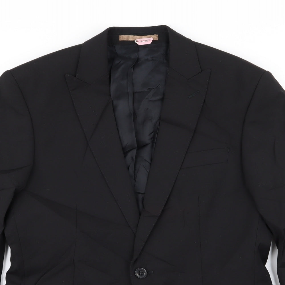 st michael Mens Black   Jacket Blazer Size 36