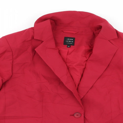 John Lewis Womens Pink   Jacket Blazer Size 14