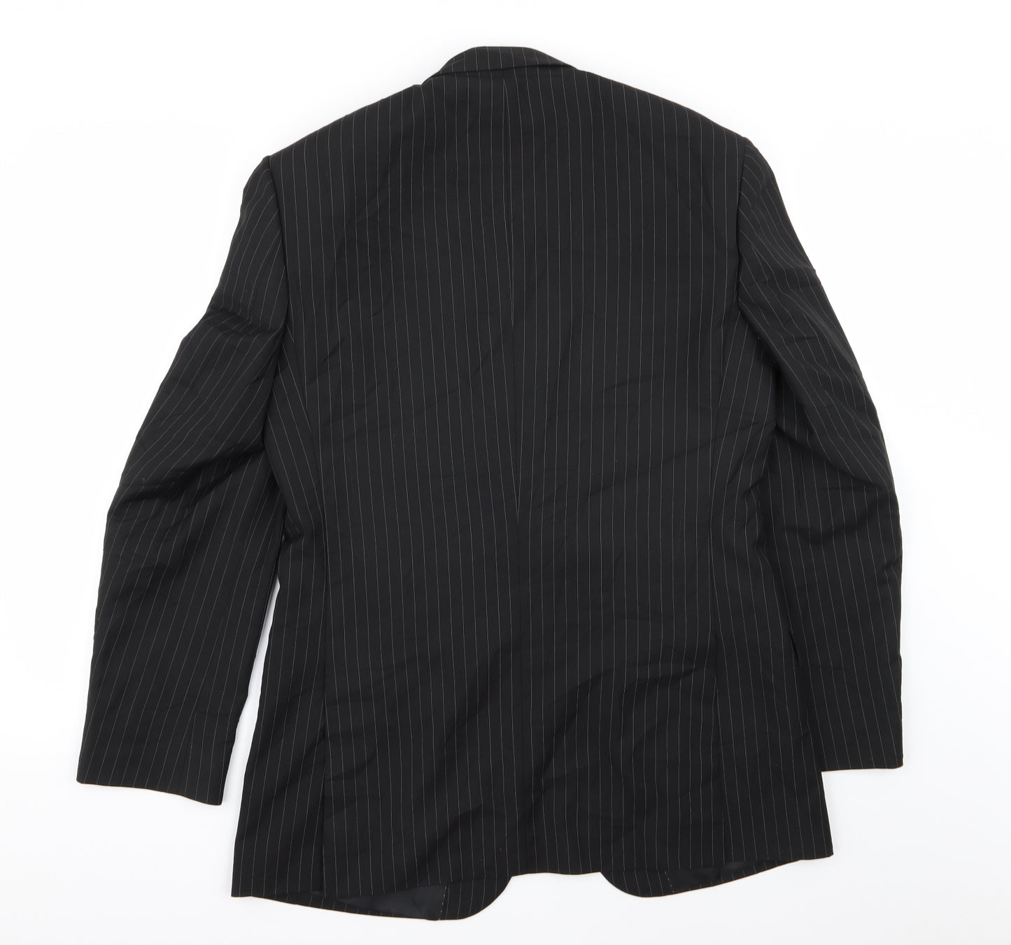 Burton Mens Black Striped  Jacket Blazer Size 38