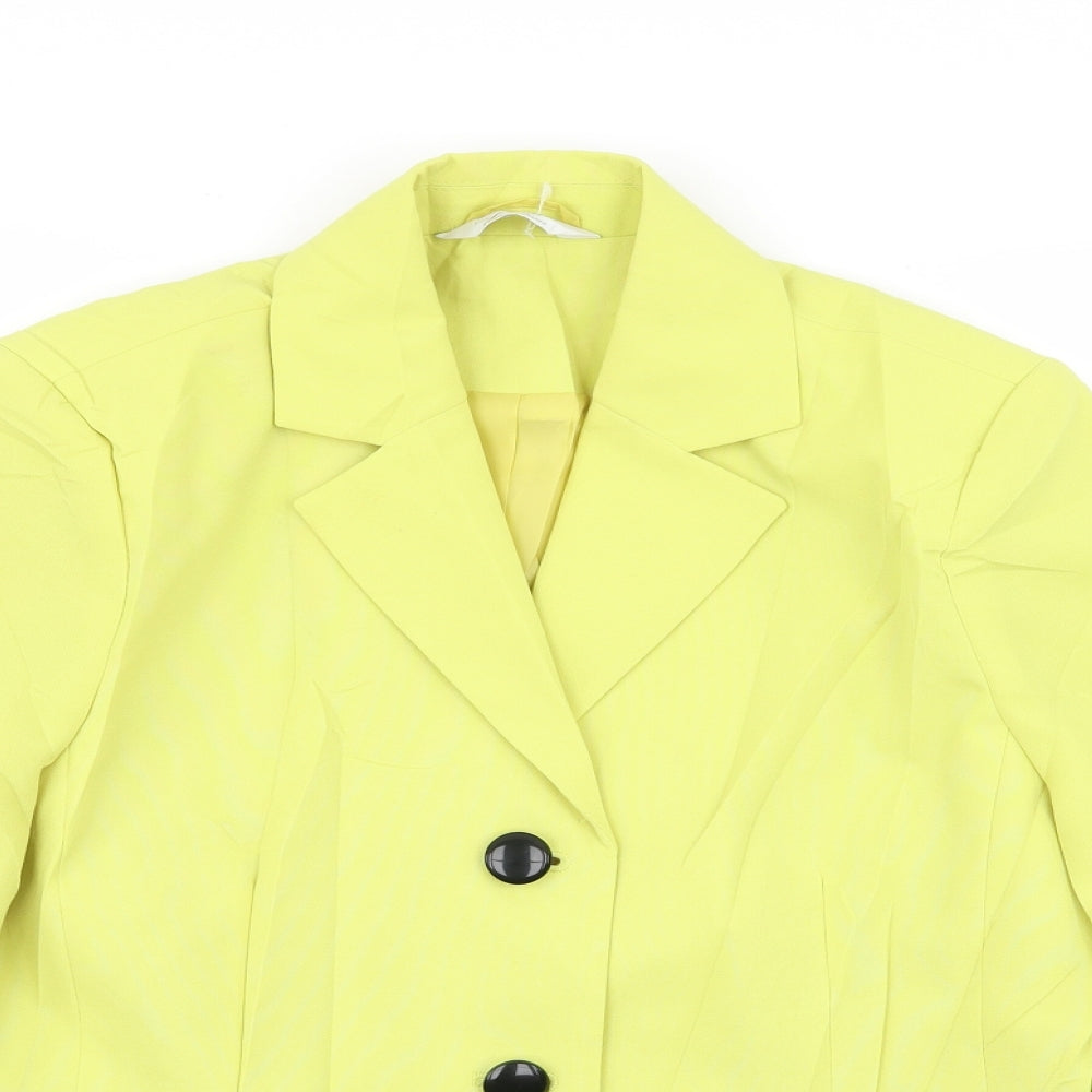 Special Collection Womens Yellow   Jacket Blazer Size 12