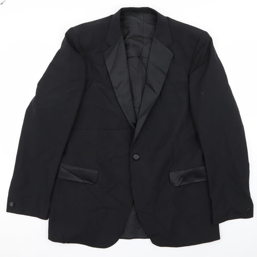 Preworn Mens Black   Jacket Blazer Size 42