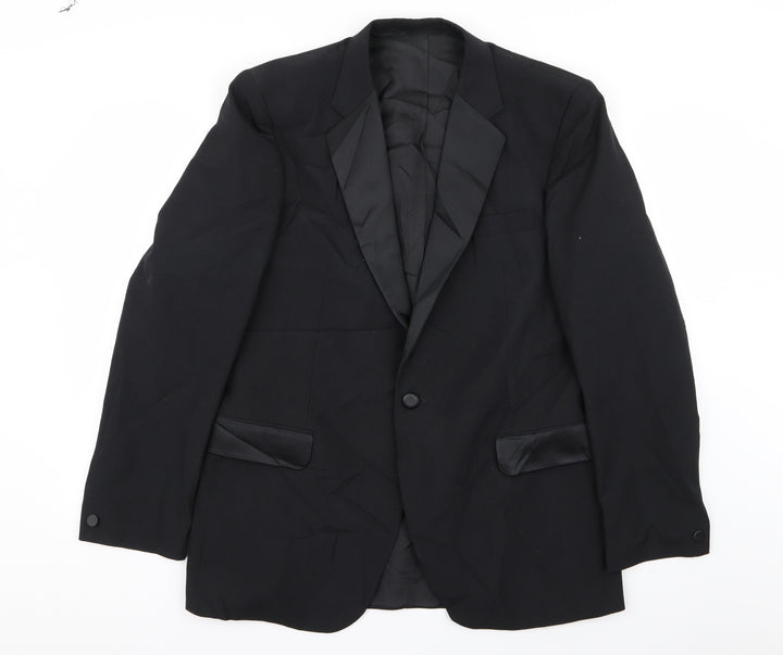 Preworn Mens Black   Jacket Blazer Size 42