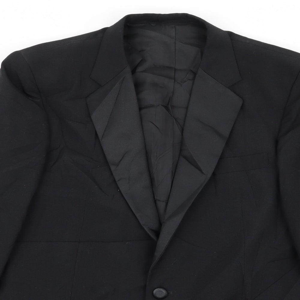 Preworn Mens Black   Jacket Blazer Size 42