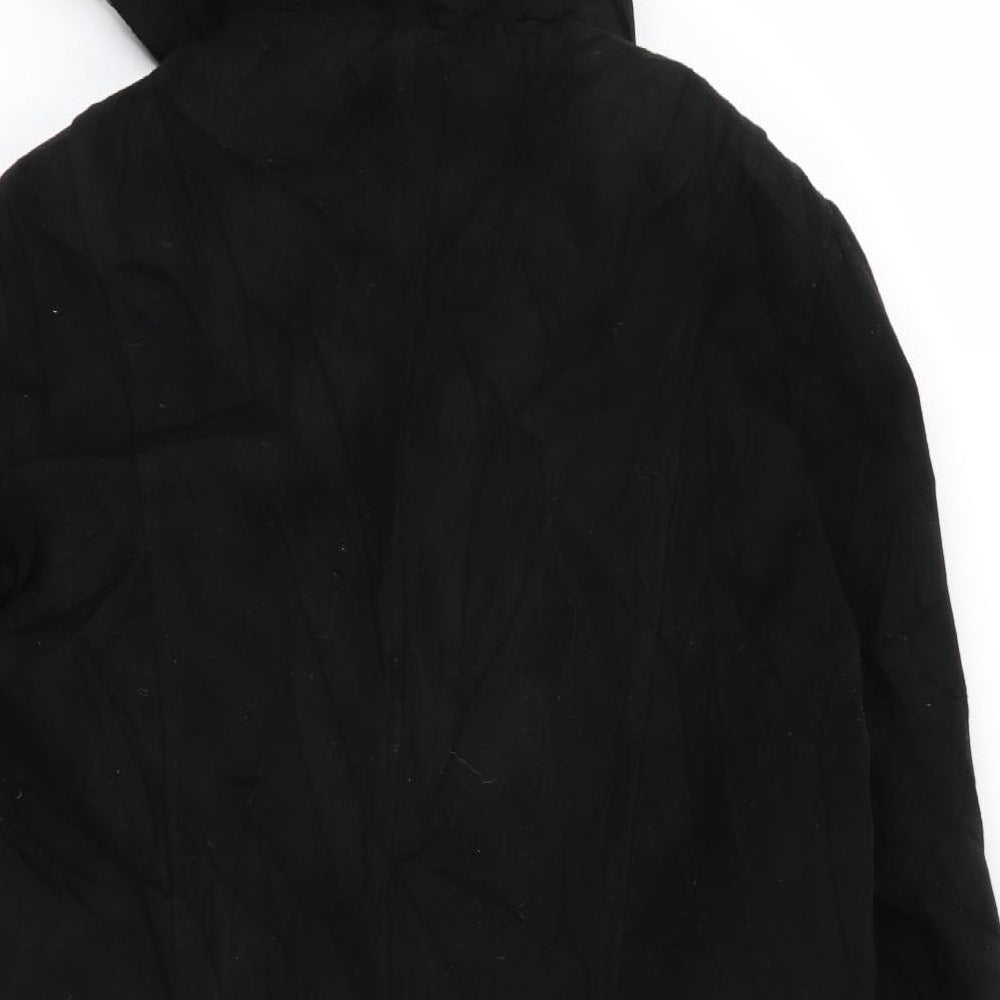 Primark Womens Black   Overcoat Coat Size 16