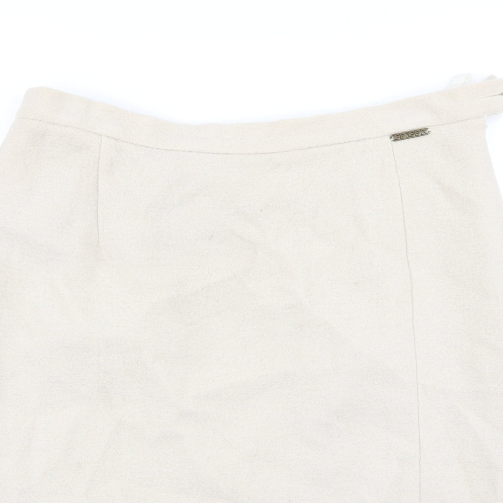 Geiger Womens Beige   A-Line Skirt Size 16