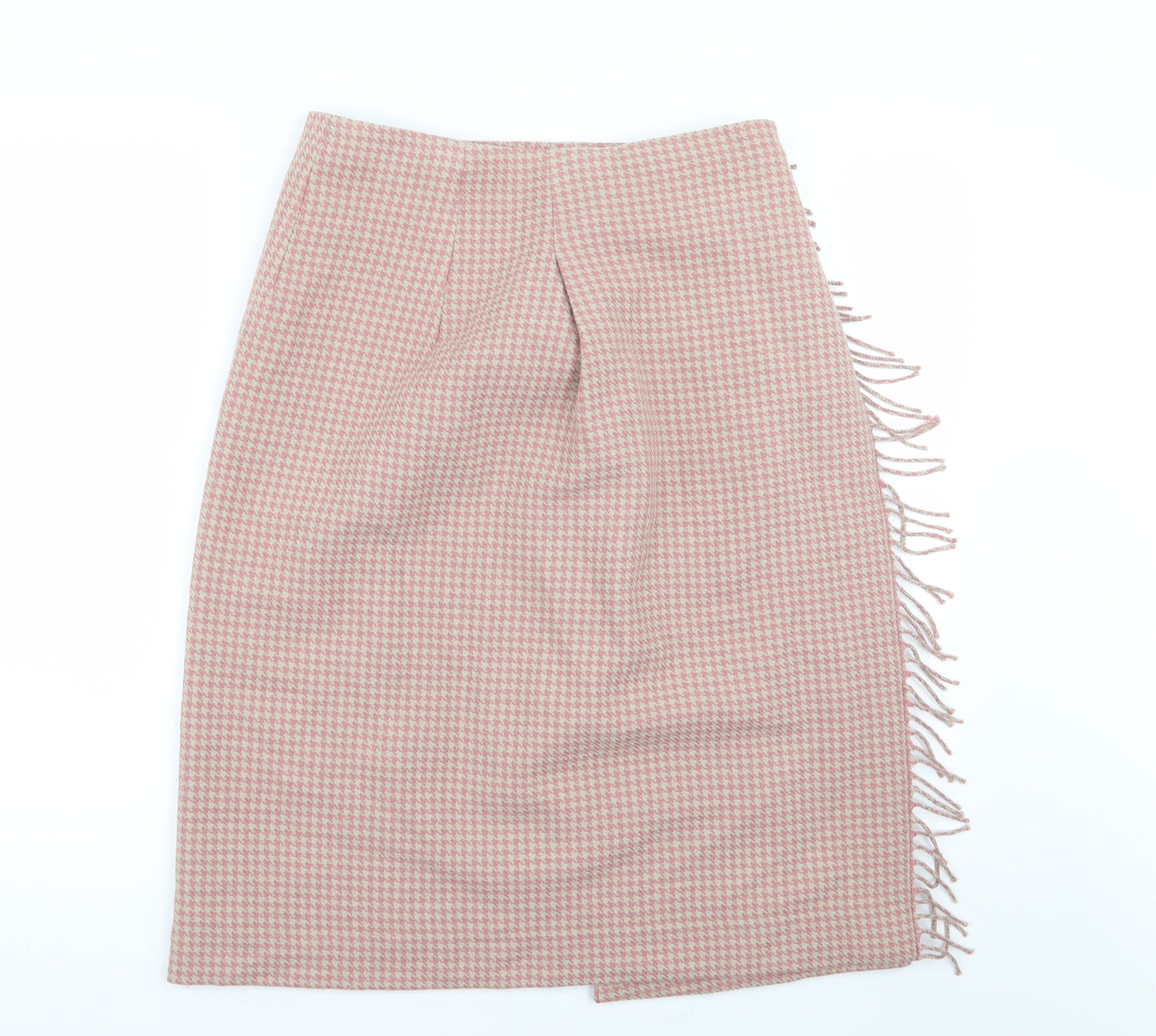 uni qld Womens Multicoloured Houndstooth  A-Line Skirt Size 30 in