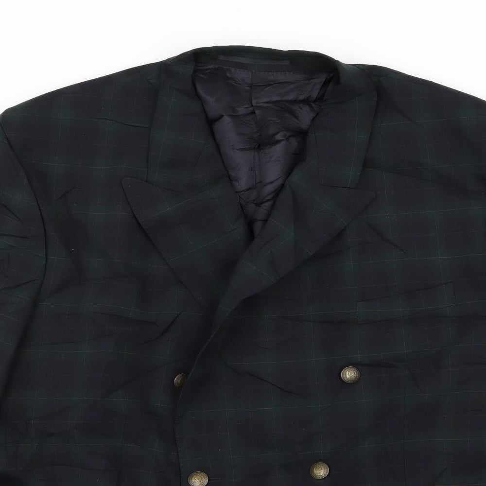 becker Mens Multicoloured Check  Jacket Blazer Size 42