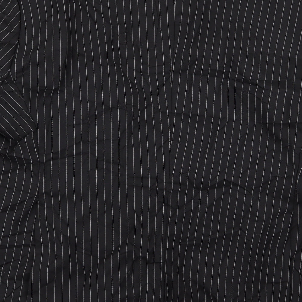 Ben Sherman Mens Black Striped  Jacket Blazer Size 42