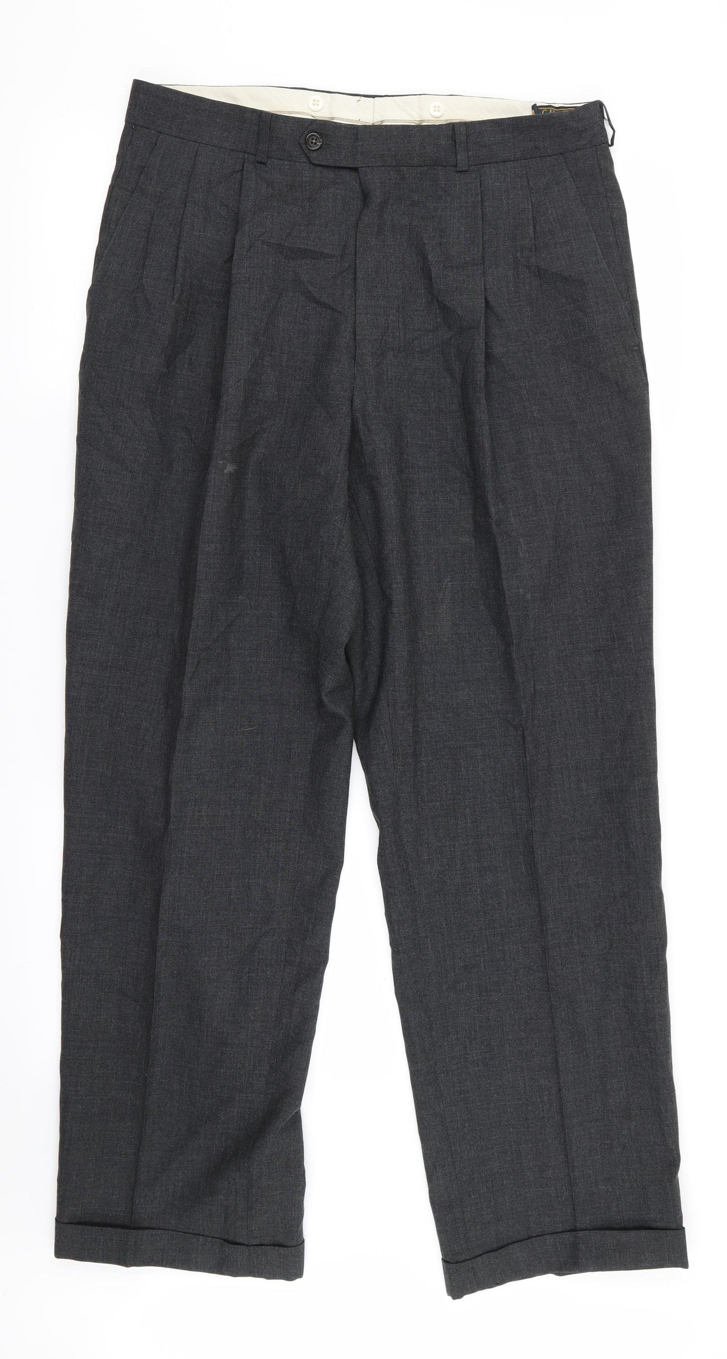 Chaps Mens Grey   Trousers  Size 32 in L29 in