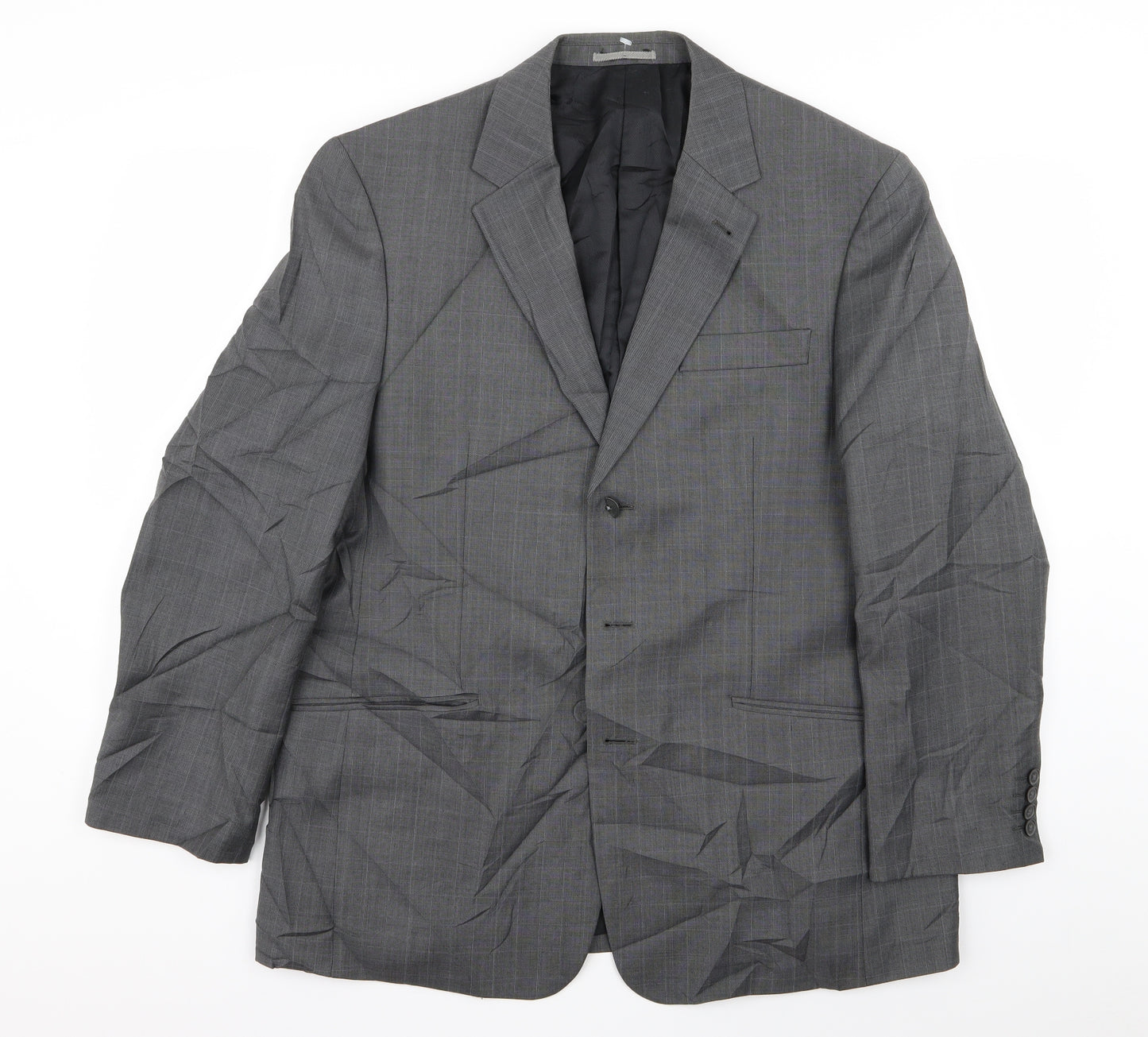 NEXT Mens Grey Check  Jacket Blazer Size 42