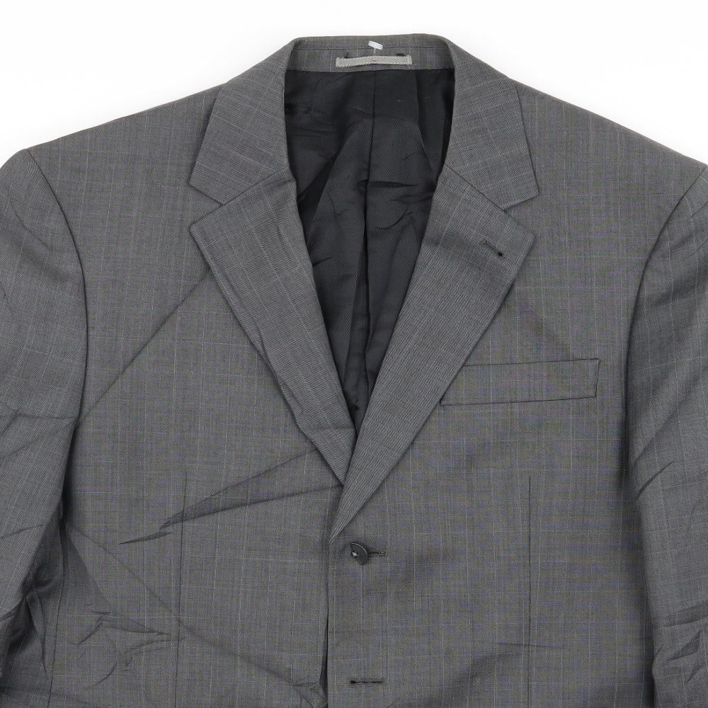 NEXT Mens Grey Check  Jacket Blazer Size 42