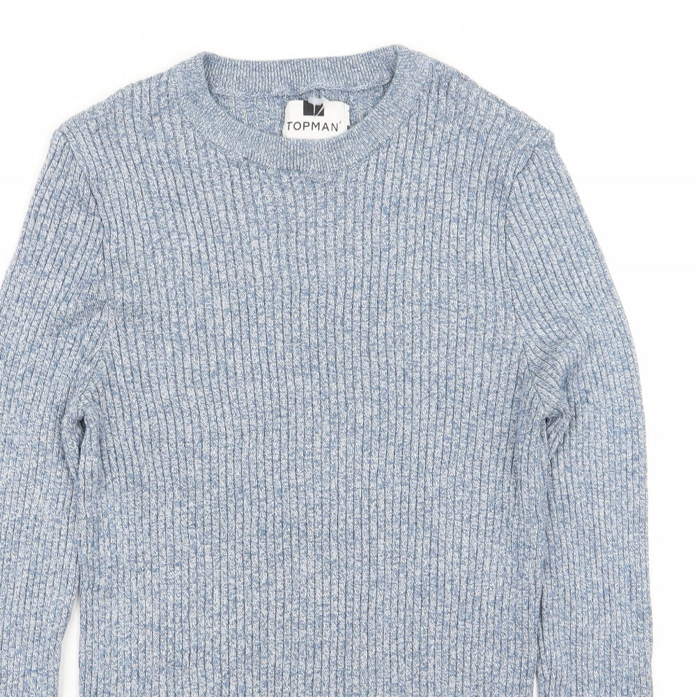 Topman Mens Blue   Pullover Jumper Size M