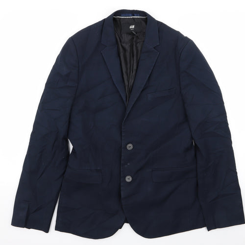 H&M Mens Blue   Jacket Blazer Size 36