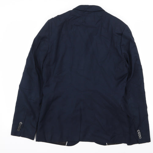 H&M Mens Blue   Jacket Blazer Size 36