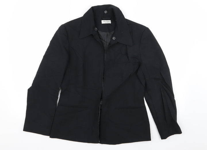 Berkertex Womens Black Jacket Blazer Size 10