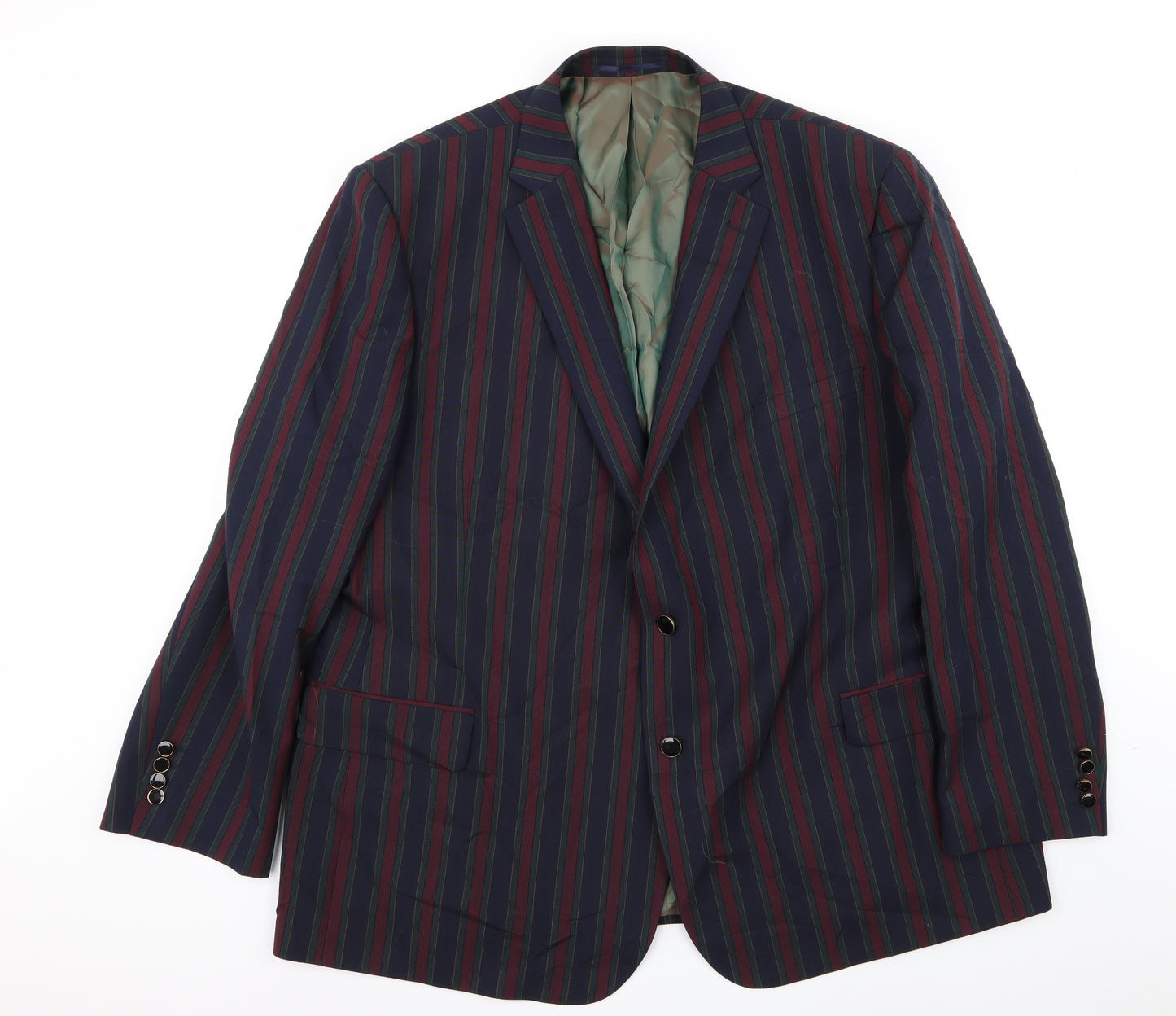 Brook Taverner Mens Multicoloured Striped  Jacket Blazer Size 52