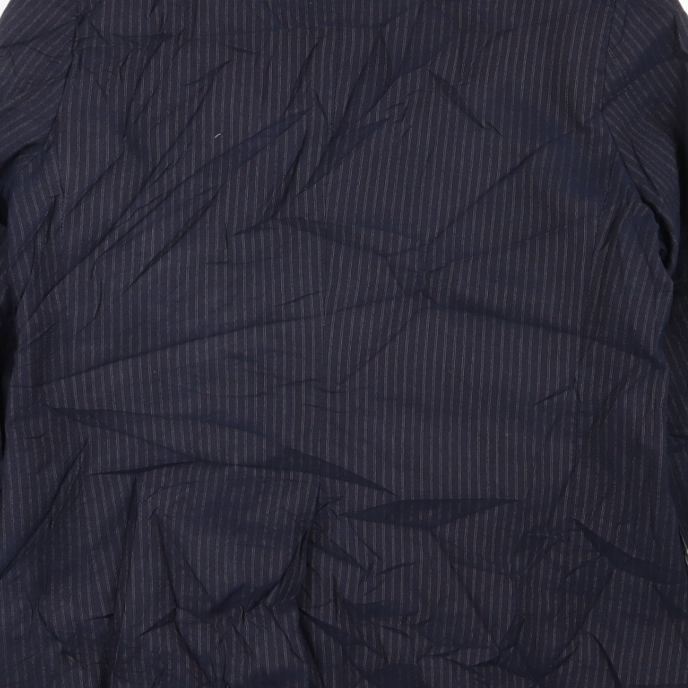 Scotch & Soda Mens Blue Striped  Jacket Blazer Size L