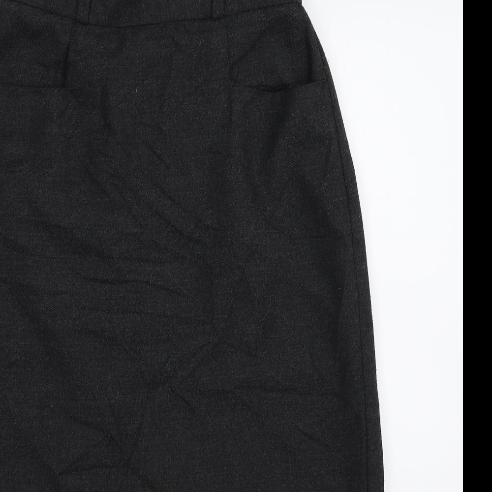 Debenhams Womens Grey   Straight & Pencil Skirt Size 12