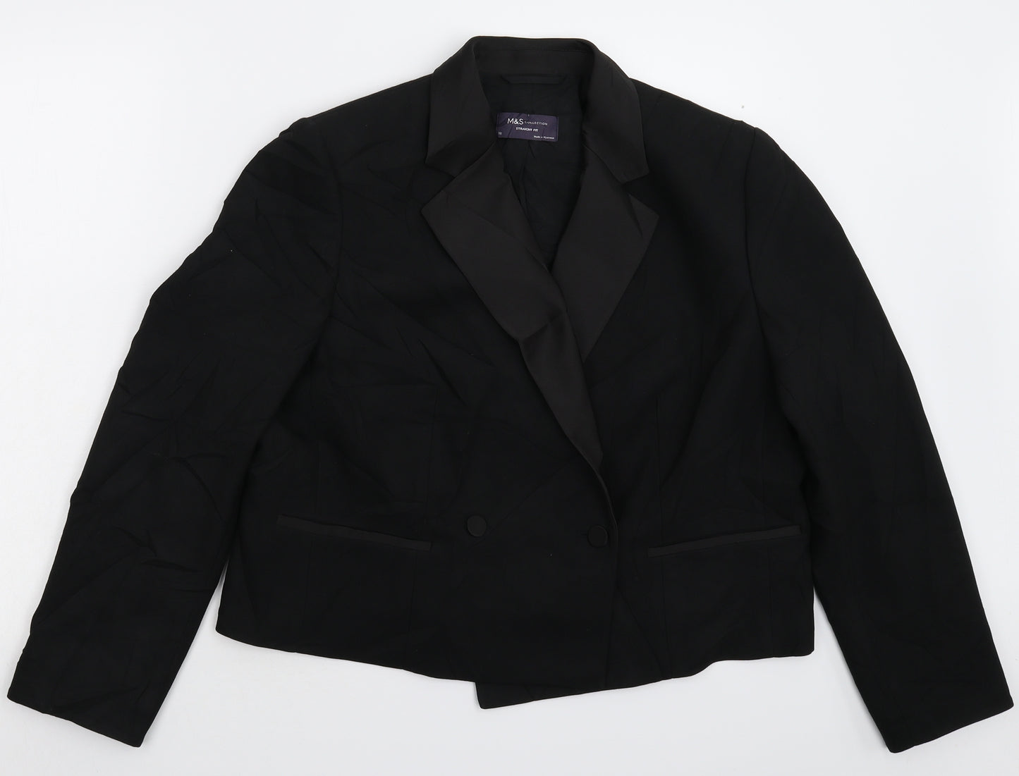 Marks and Spencer Womens Black   Jacket Suit Jacket Size 18