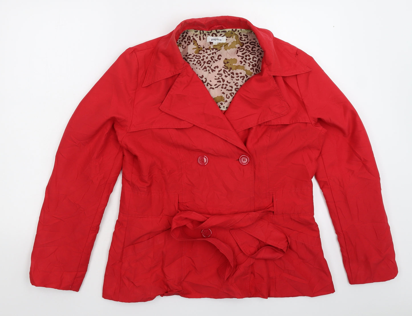 Papaya Womens Red   Jacket Blazer Size 14