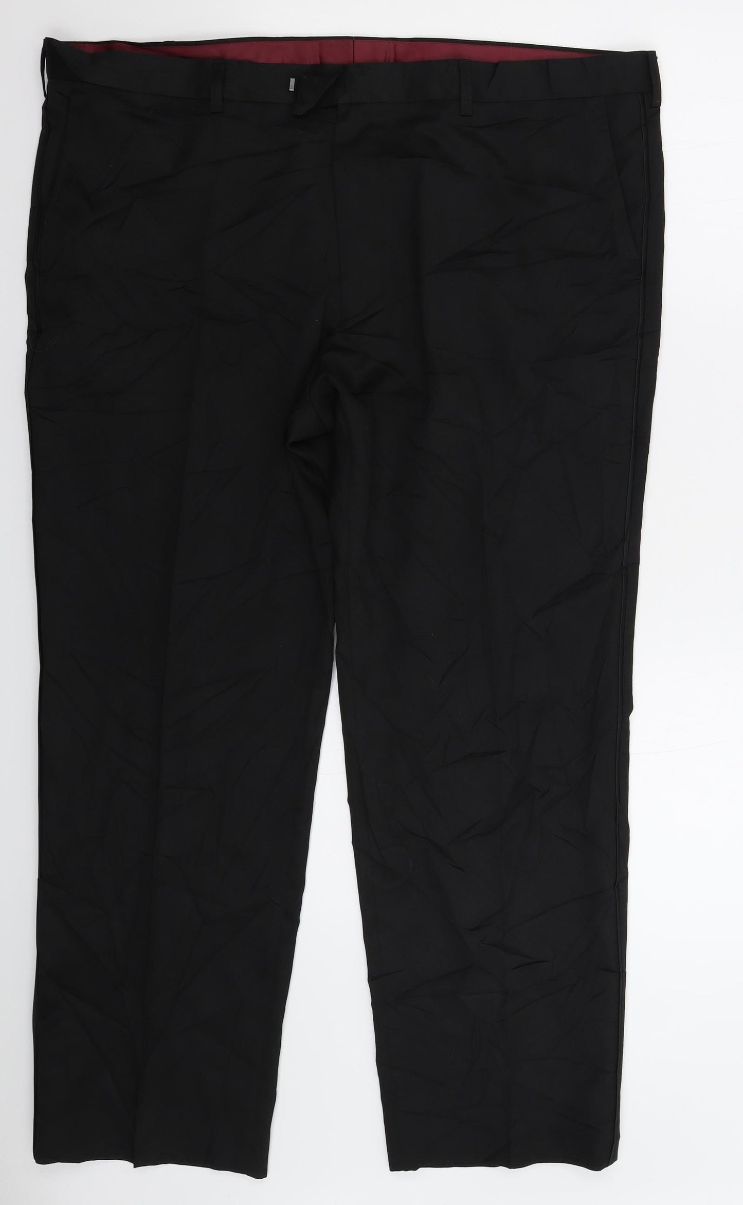 Marks and Spencer Mens Black   Dress Pants Trousers Size 42 L29 in