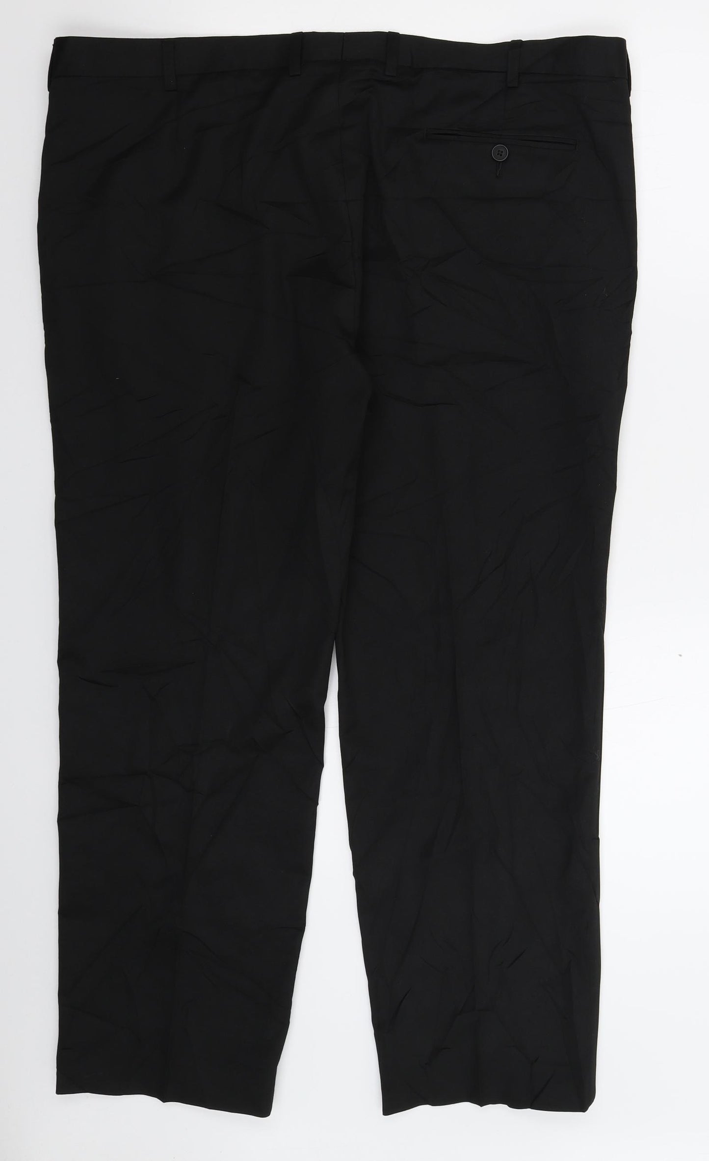 Marks and Spencer Mens Black   Dress Pants Trousers Size 42 L29 in