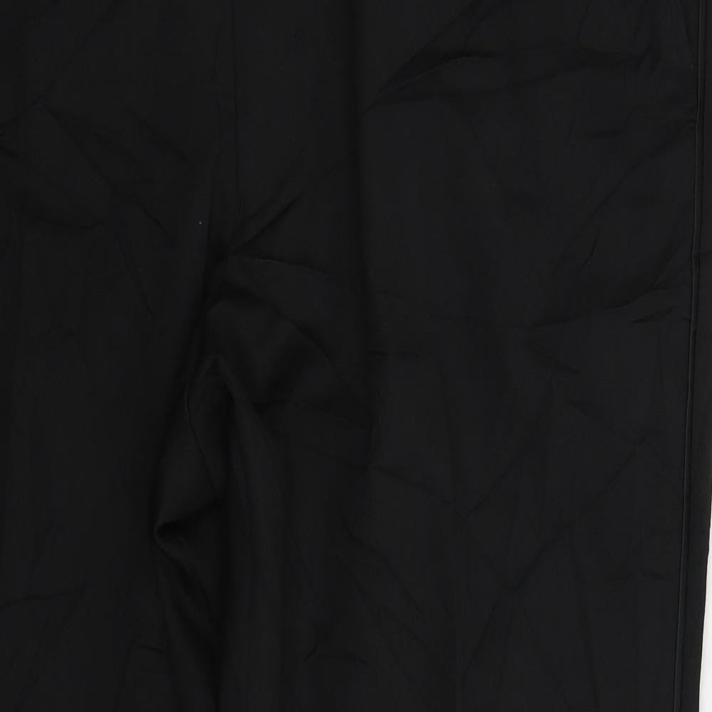 Marks and Spencer Mens Black   Dress Pants Trousers Size 42 L29 in