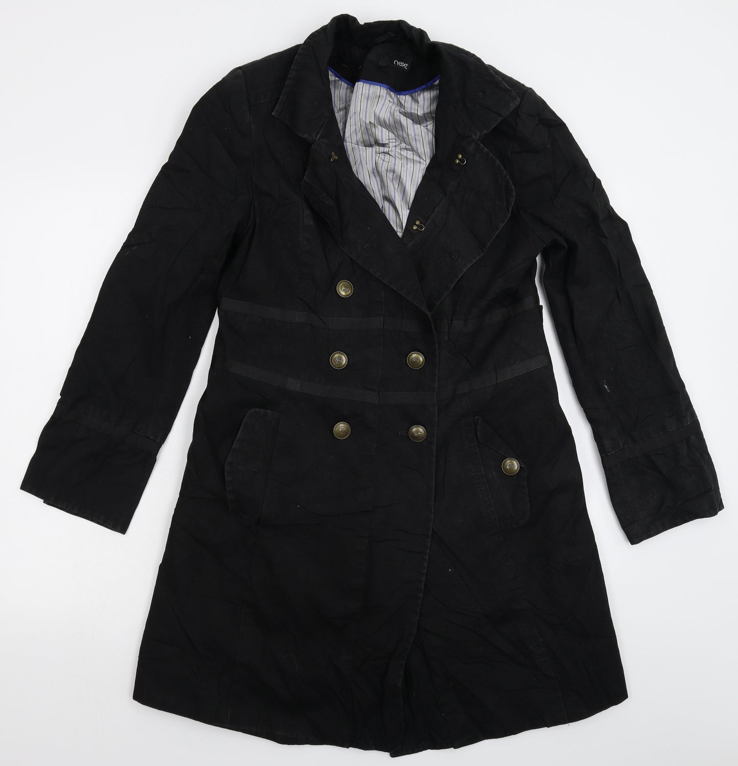 NEXT Womens Black   Pea Coat Coat Size 14