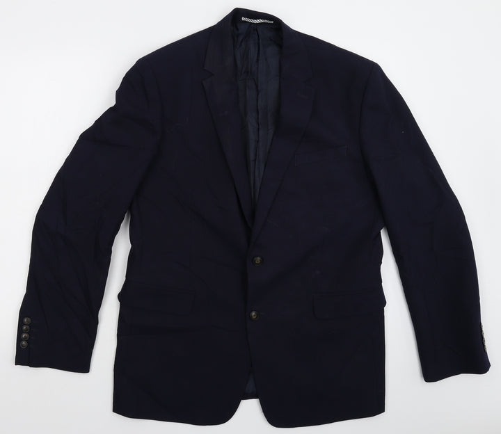 Marks and Spencer Mens Blue   Jacket Suit Jacket Size 42