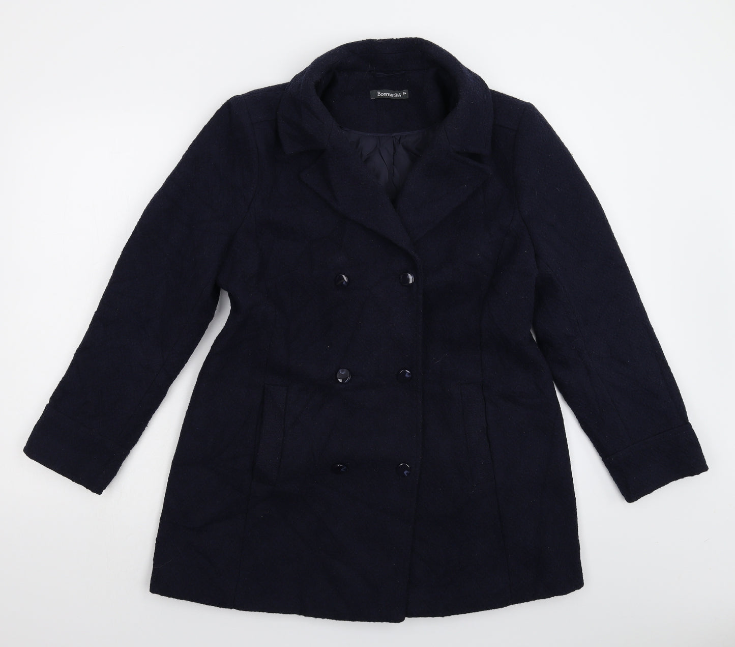 Bonmarché Womens Blue   Jacket Coat Size 16