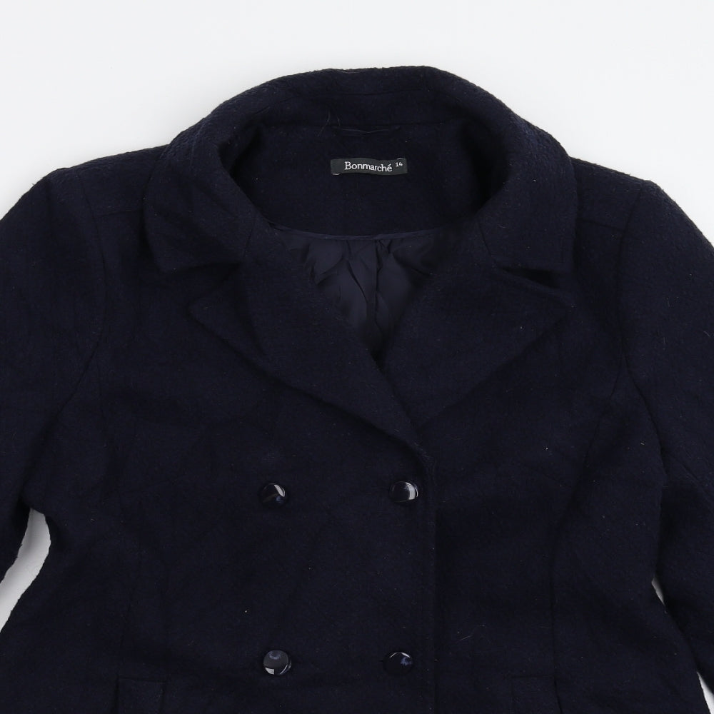 Bonmarché Womens Blue   Jacket Coat Size 16