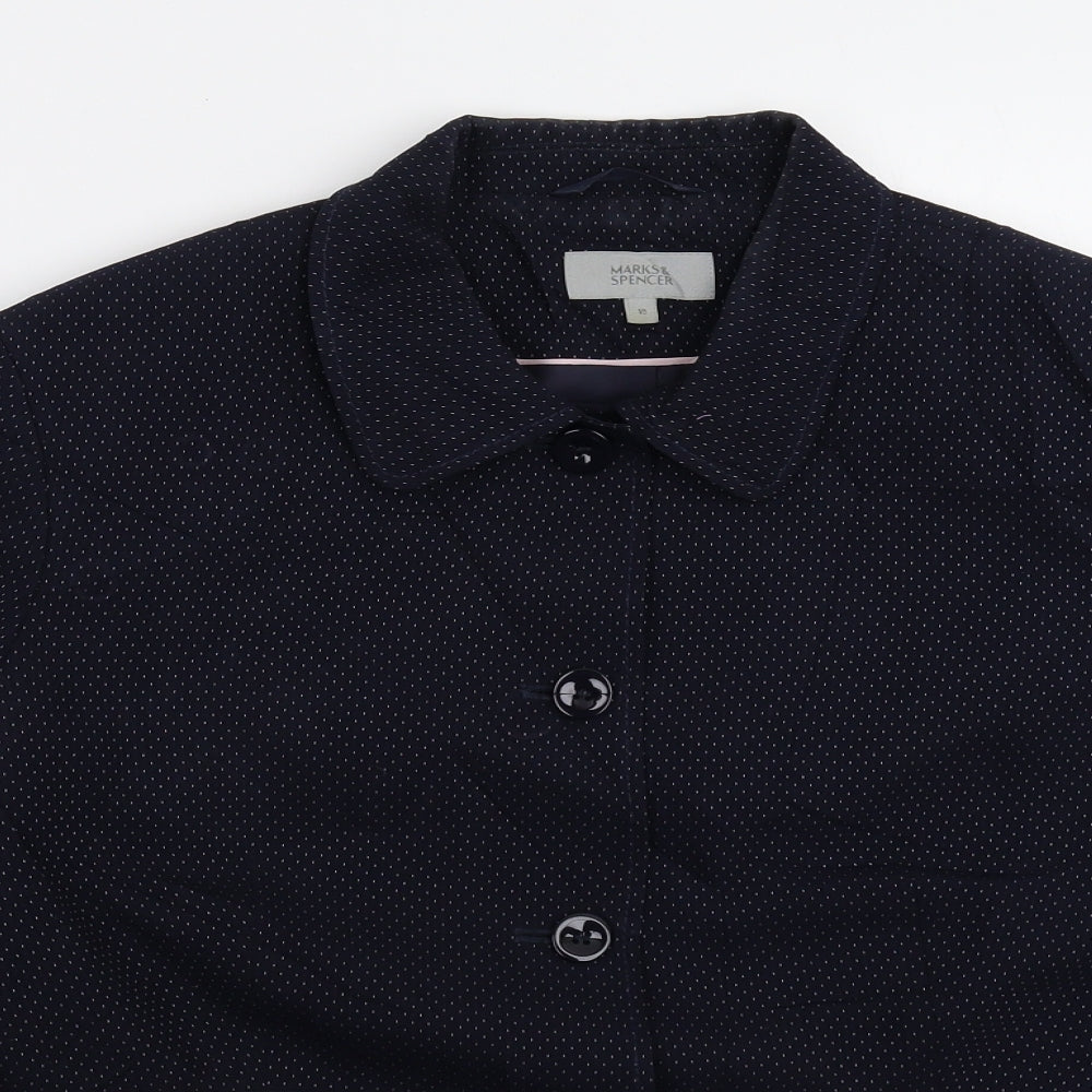 Marks and Spencer Womens Blue Spotted  Jacket Suit Jacket Size 18