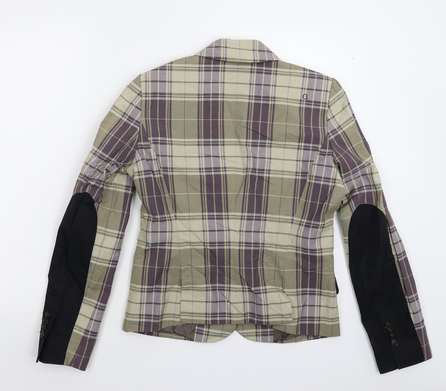 Comma Womens Multicoloured Check  Jacket Suit Jacket Size 10