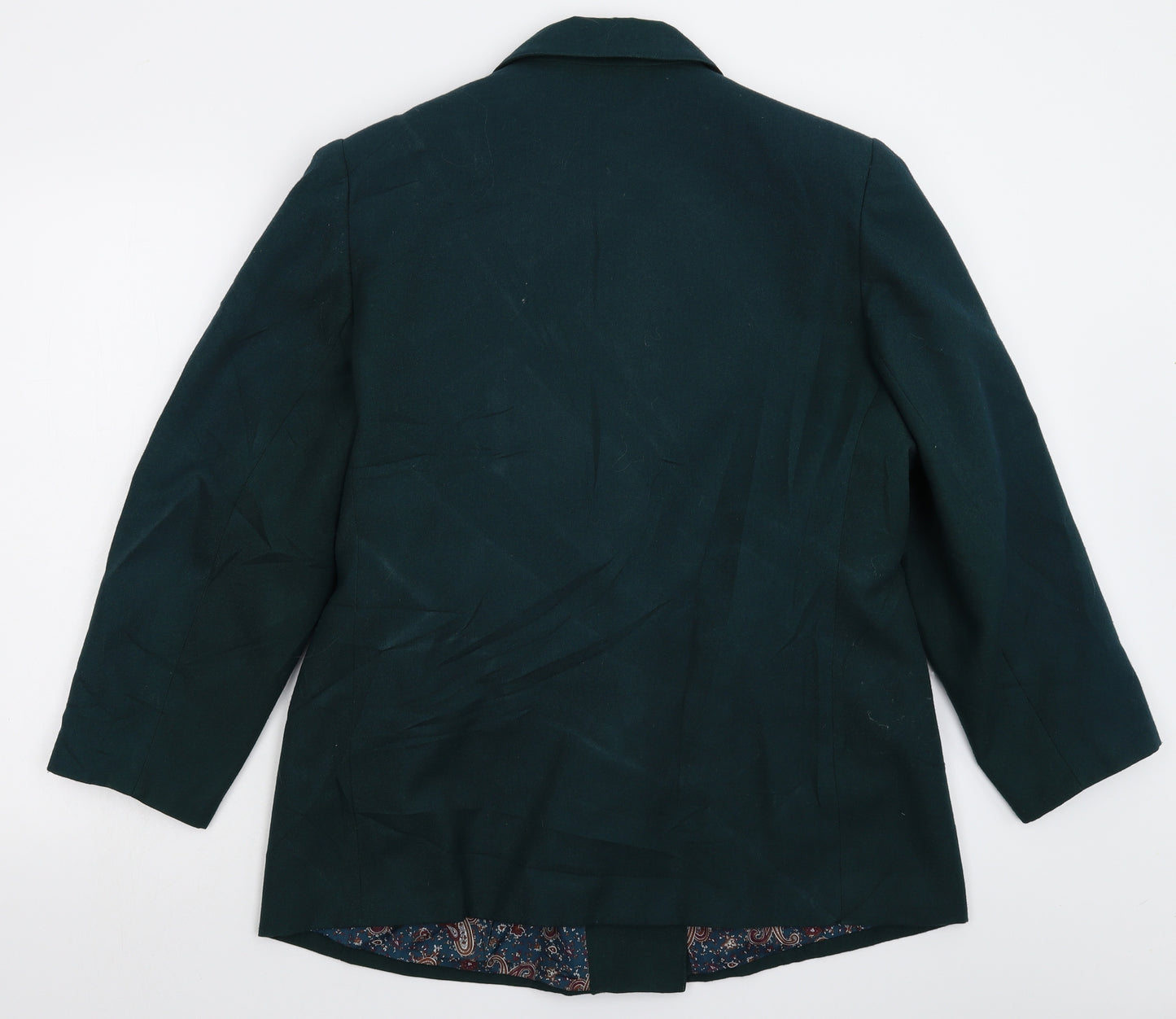 Preworn Womens Green   Jacket Suit Jacket Size 18