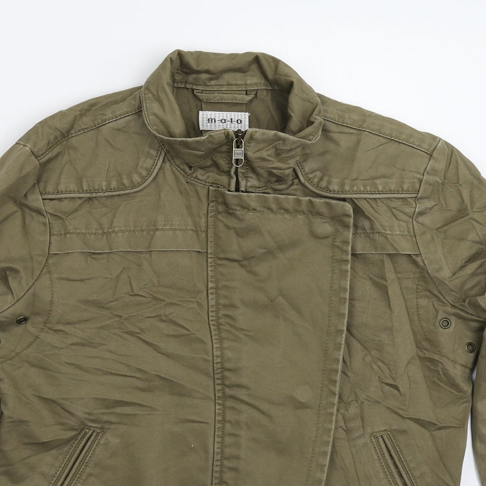 Topshop Womens Grey   Bomber Jacket Jacket Size 12