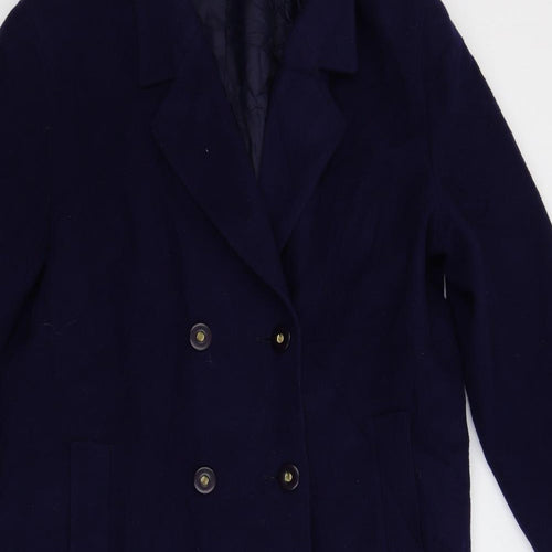 Eastex Womens Blue   Overcoat Coat Size 14