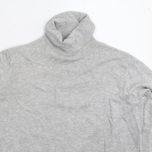 H&M Womens Grey  Knit Pullover Jumper Size S