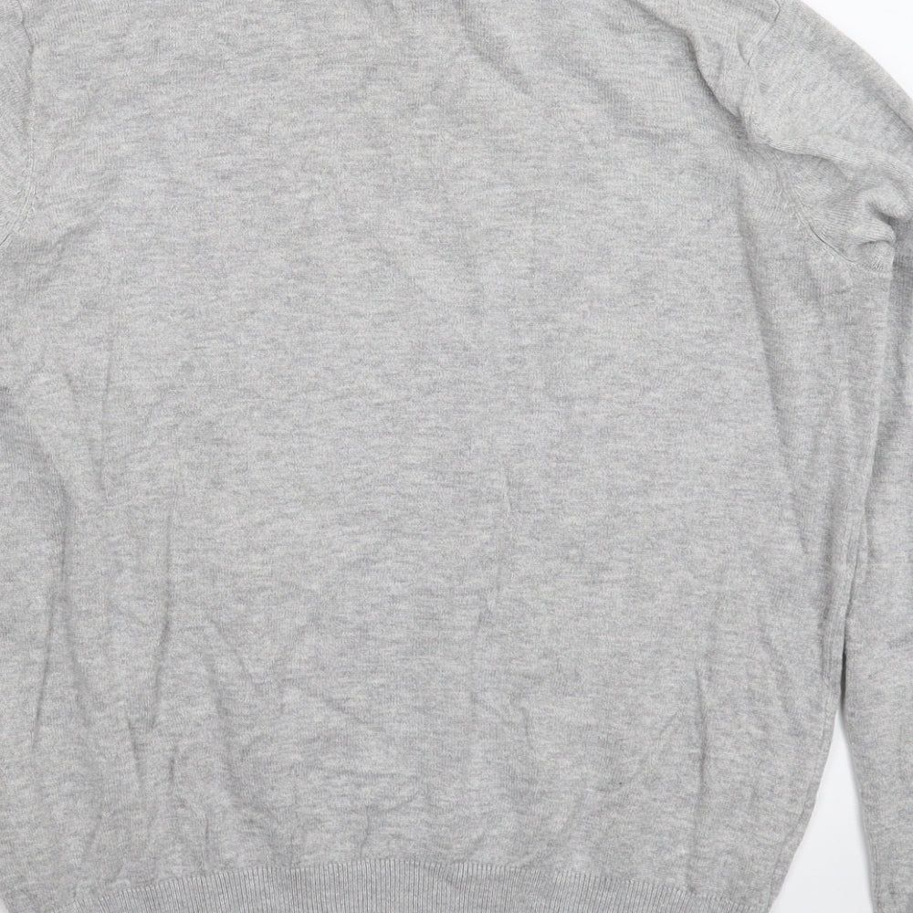 H&M Womens Grey  Knit Pullover Jumper Size S