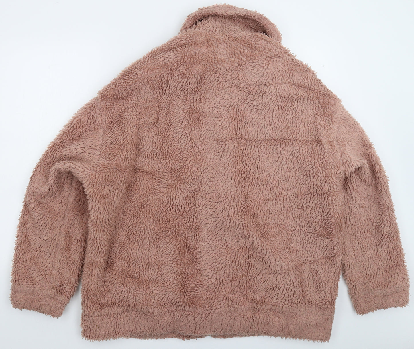 New Look Womens Beige  Fleece Jacket  Size 16  - Oversized