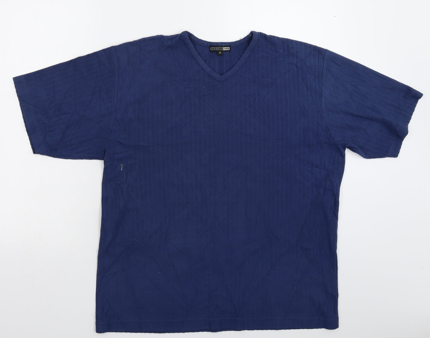 George Mens Blue  Fleece  T-Shirt Size M